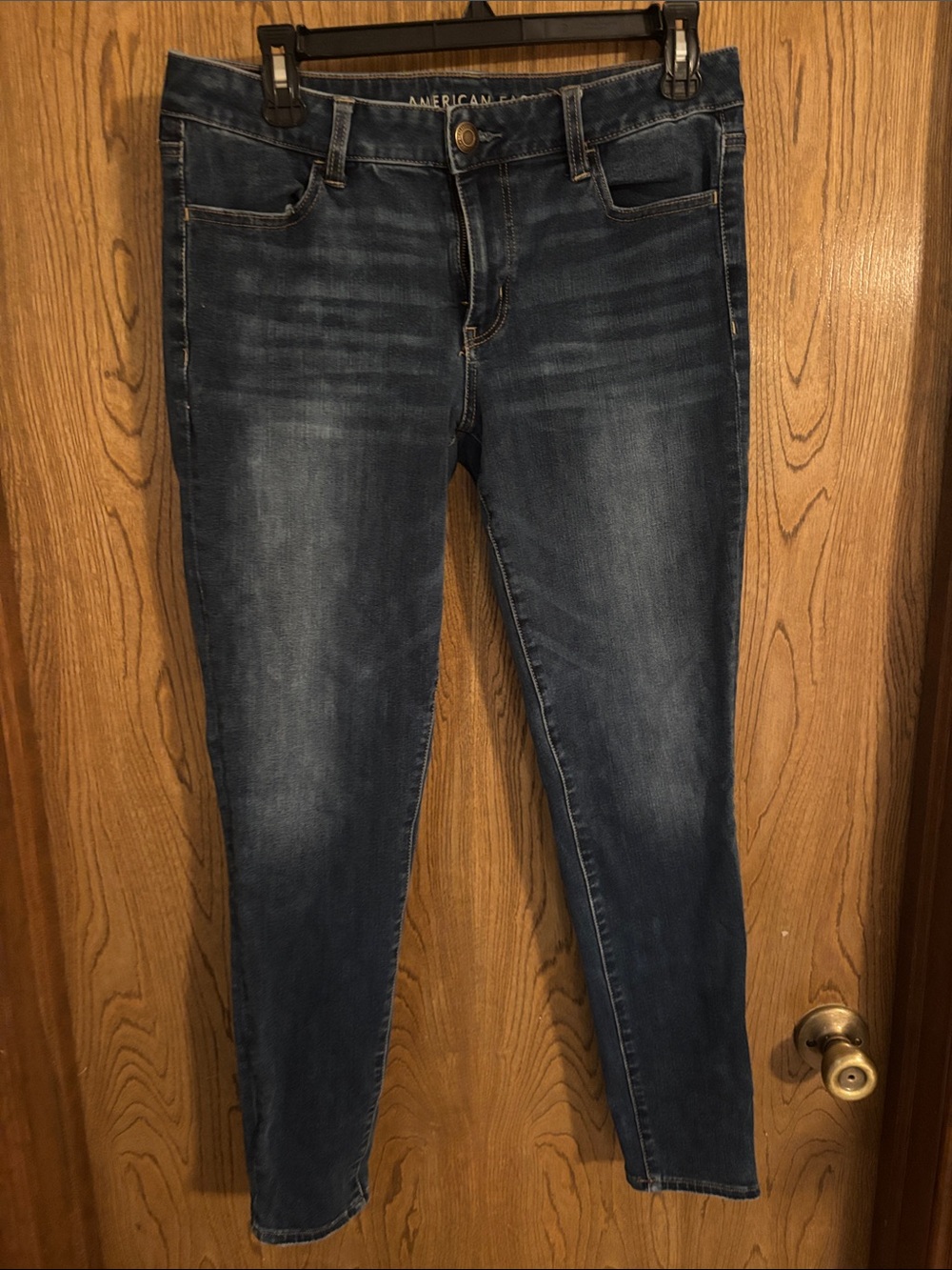 American Eagle Outfitters Medium Dark Blue Skinny Jeans - Women's